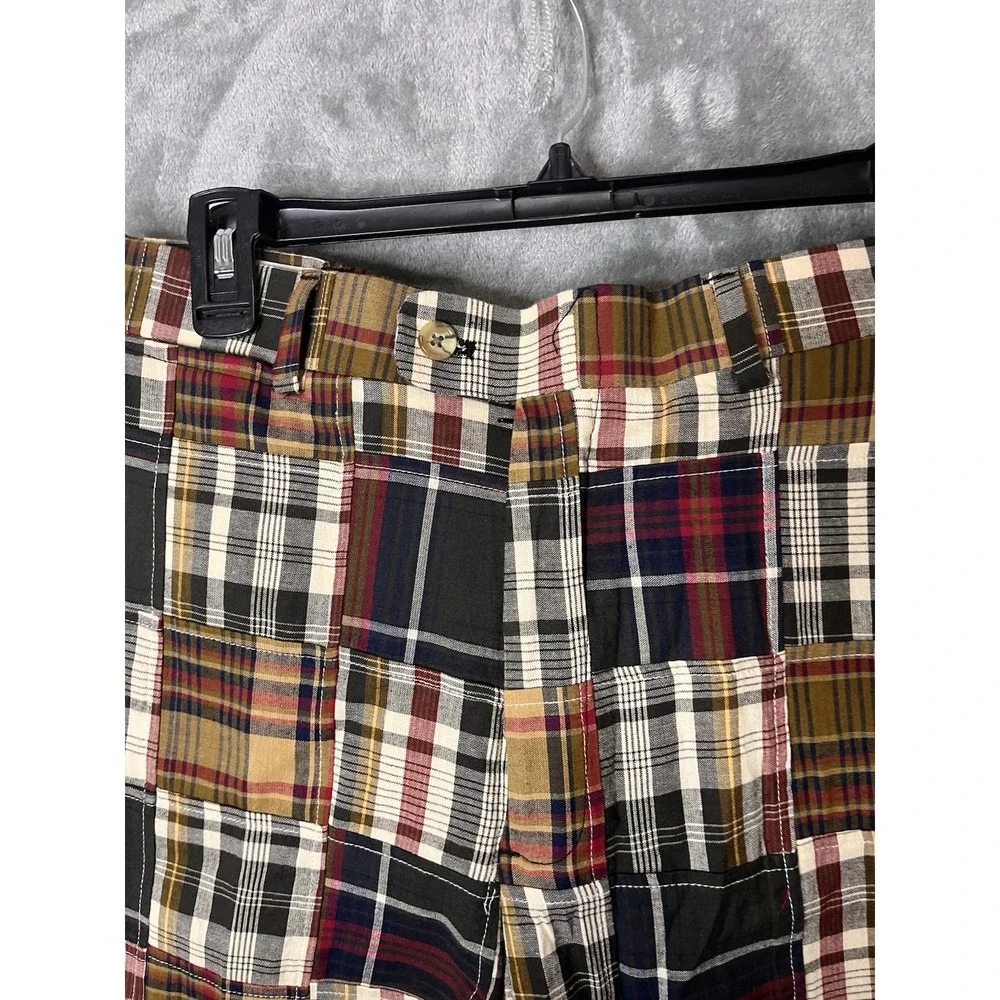 Peter Millar SZ 34 100%‎ Cotton Madras Patchwork Lightweight Casual Shorts